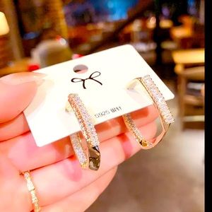 Beautiful 925 Gold Earrings